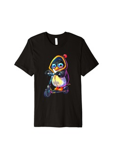 Penguin Scooter Premium T-Shirt