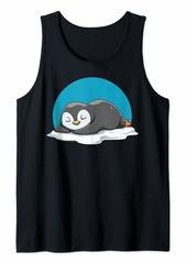 Penguin Sleeping Penguin Lovers Cute Penguin Tank Top