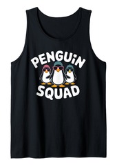 Penguin Squad Group Family Friends Team Cute Penguin Tank Top