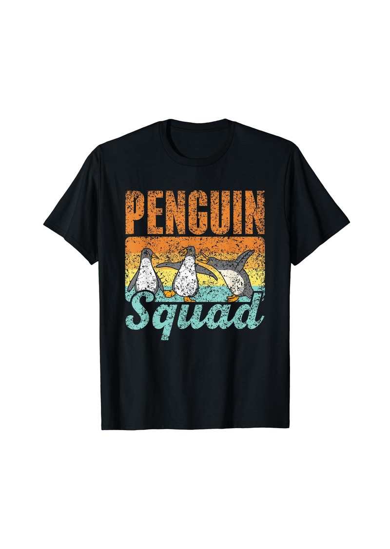 Penguin Squad Penguins Cute Animal Lover Penguin T-Shirt