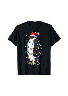 Penguin Wearing Santa Hat Xmas - Penguin Lover Christmas T-Shirt