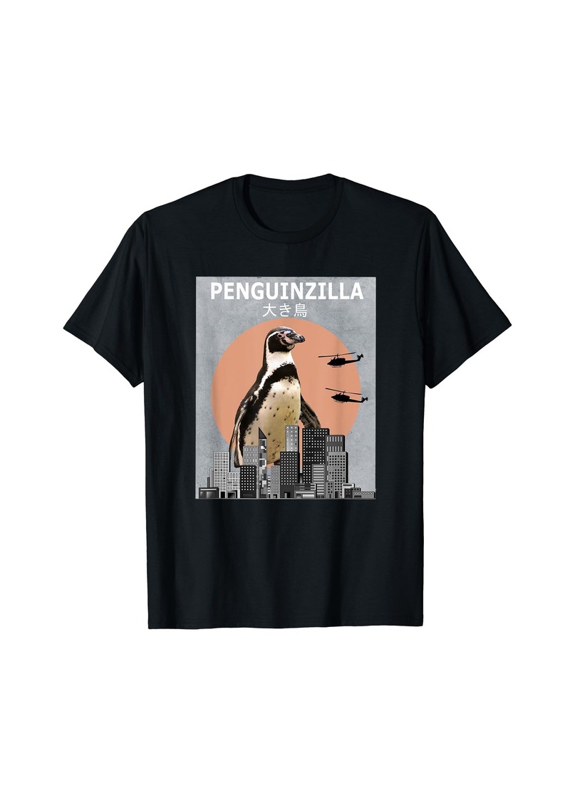 Penguinzilla Penguin Bird T-Shirt Funny Gift