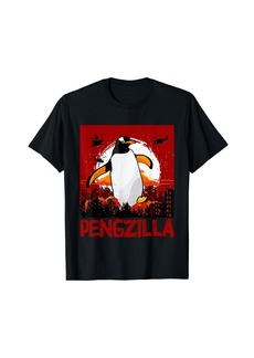 Pengzilla - Penguin Lover Bird Watcher Aquatic Bird T-Shirt