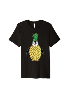 Pineapple Penguin Aloha Hawaii Vacation Luau Beach Party Premium T-Shirt