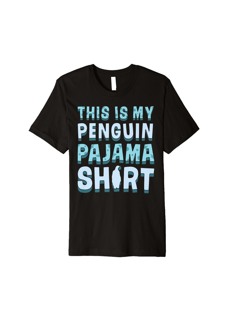 This Is My Penguin Pajama Funny Bird Animal Quotes Sayings Premium T-Shirt