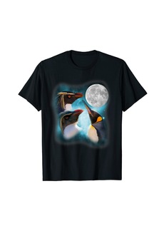 Three Penguin Moon Funny Penguins T-Shirt