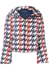 Perfect Moment houndstooth-print hooded puffer jacket