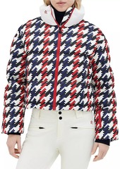 Perfect Moment Nevada Duvet Houndstooth Down Puffer Jacket