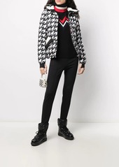 Perfect Moment padded chevron jacket with houndstooth print