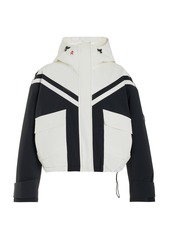 Perfect Moment - Calea Hooded Short Ski Jacket - Black/white - L - Moda Operandi