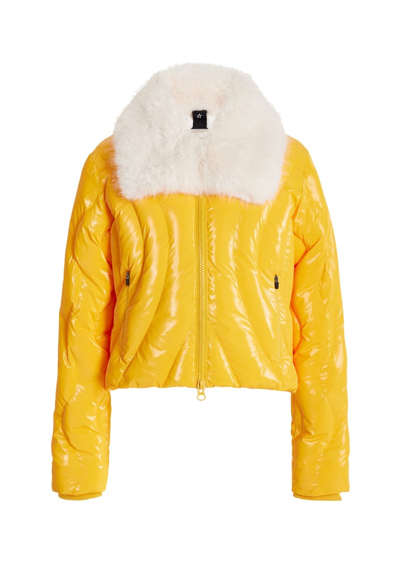 Perfect Moment - Carving Quilted Ski Jacket - Orange - XS - Moda Operandi