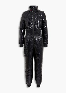 Perfect Moment - Embroidered quilted ski suit - Black - S