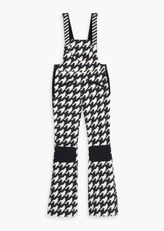 Perfect Moment - Isola quilted houndstooth ski salopettes - Black - XS
