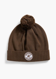 Perfect Moment - Patch II pompom-embellished merino wool beanie - Brown - ONESIZE