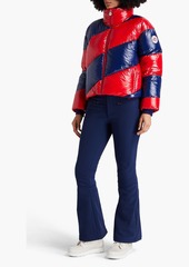 Perfect Moment - Quilted two-tone ski jacket - Red - XS