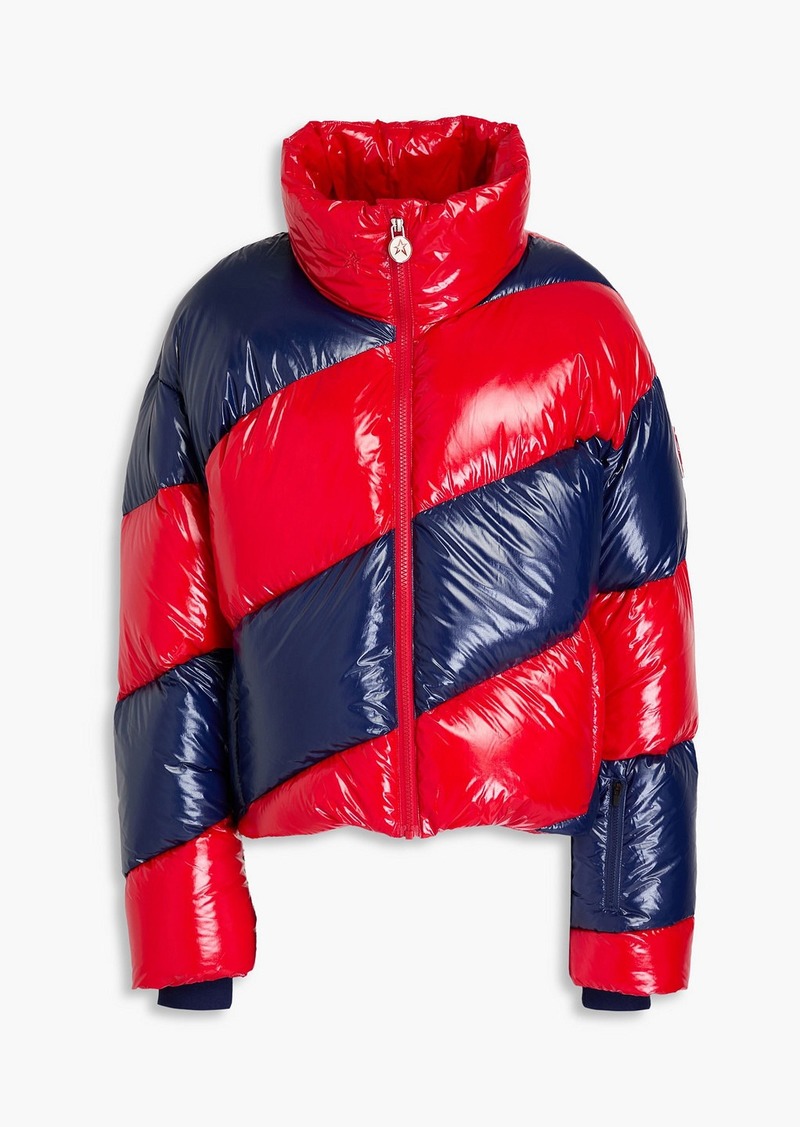 Perfect Moment - Quilted two-tone ski jacket - Red - XS