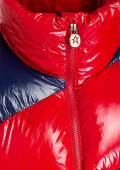 Perfect Moment - Quilted two-tone ski jacket - Red - XS