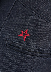 Perfect Moment - Embroidered denim bootcut ski pants - Blue - XS