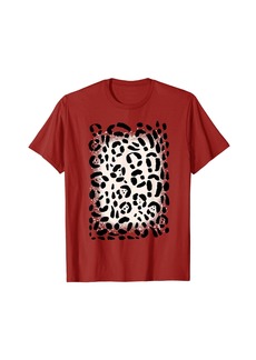 Perry Ellis Cool Wildlife Animal Print Leopard Cheetah Print On Bleach T-Shirt