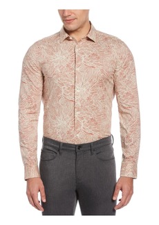 Perry Ellis Mens Collared Printed Button-Down Shirt