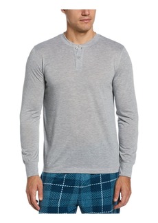 Perry Ellis Mens Heathered Pullover Henley Shirt