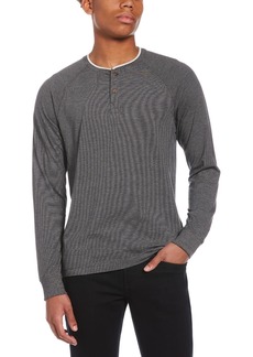 Perry Ellis Mens Pullover Knit Henley Shirt
