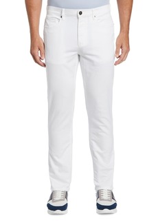 Perry Ellis Men's Anywhere Slim-Fit Stretch Dobby Pants - Bright White