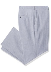 Perry Ellis Men's Big & Tall Slim Fit Linen Blend Textured Suit Pant