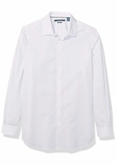Perry Ellis Men's Big and Tall Mini Geo Print Stretch Shirt Bright White-4EMW4655 2X Large