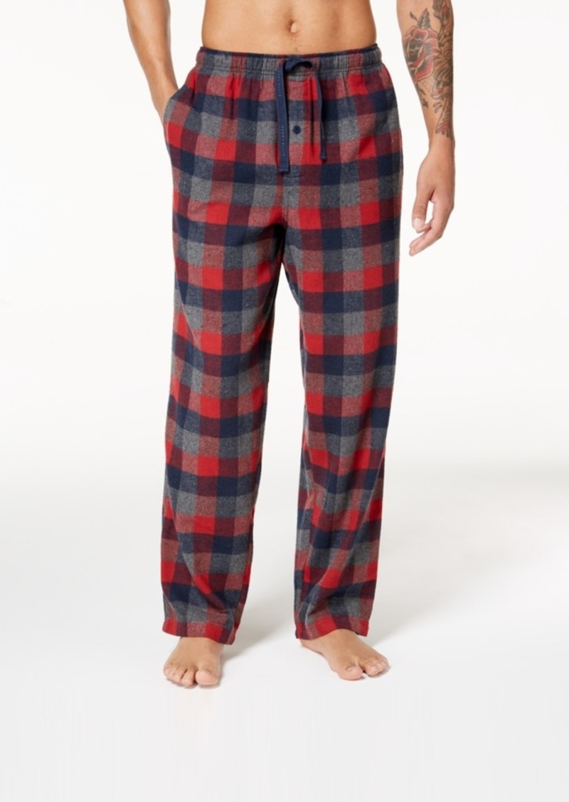 Perry Ellis Perry Ellis Men's Buffalo Plaid Flannel Pajama Pants ...