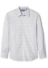Perry Ellis Men's Check Multi-Color Grid Stretch Shirt Bright White-4ESW4022 Extra Extra Large
