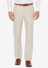 Perry Ellis Men's Classic-Fit Linen Blend Herringbone Pants - Natural Linen