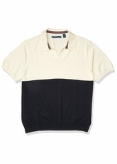Perry Ellis Men's Color Block Open Collar Short Sleeve Polo Shirt  XX Large