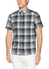 Perry Ellis Men's Essential Plaid Pattern Shirt  Extra Extra Large