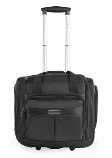 Perry Ellis Men's Excess 9-Pocket Underseat Rolling Tote Carry-on Bag