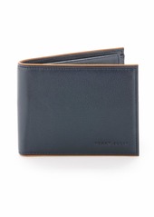 Perry Ellis Men's Full Grain Glazed Finish RFID Passcase Wallet