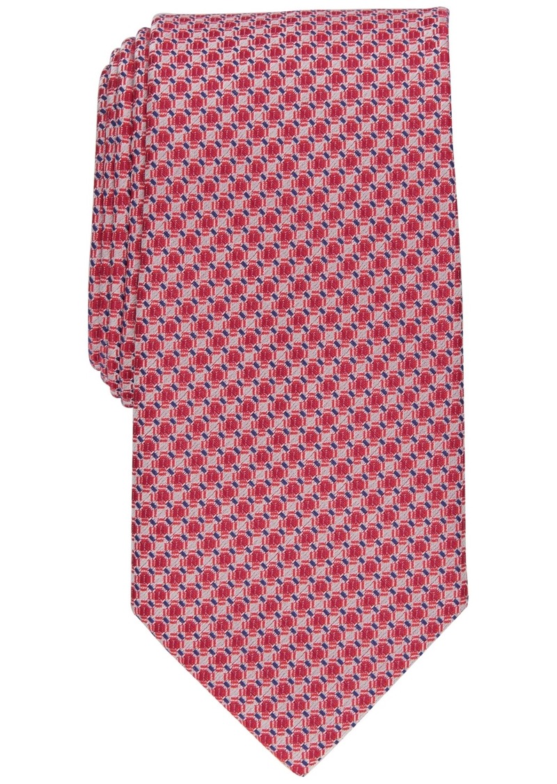 Perry Ellis Men's Geometric-Print Tie - Red