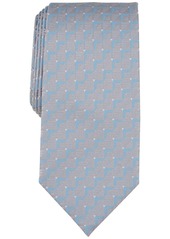 Perry Ellis Men's Keeve Geo-Pattern Tie - Silver