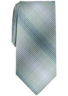 Perry Ellis Men's Lendon Mini-Plaid Tie - Green
