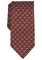 Perry Ellis Men's Leray Grid-Print Tie - Red
