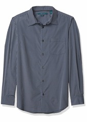 Perry Ellis Men's Long Sleeve Sateen Stripe Shirt  X Large
