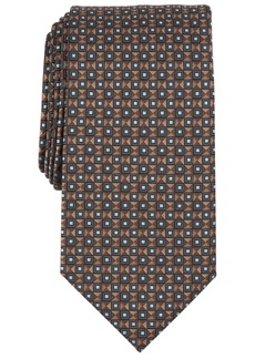 Perry Ellis Men's Martino Neat Printed Tie - Brown