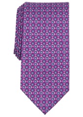 Perry Ellis Men's Martino Neat Printed Tie - Magenta