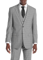Perry Ellis Men's Modern Fit Suit Separate Blazer (Blazer Pant Vest) Grey  Regular