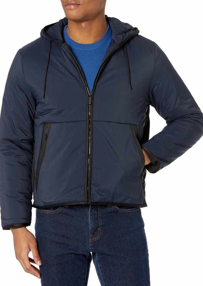 Perry Ellis Men's Motion Tech Hooded Zip Jacket