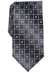 Perry Ellis Men's Mower Geo-Tile Tie - Black