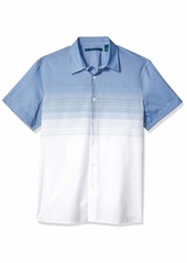 Perry Ellis Men's Ombre Stripe Shirt Delft-4ESW7060