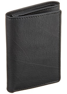 Perry Ellis Men's Park Avenue Leather Trifold Wallet with 3 ID Windows  ()