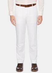 Perry Ellis Men's Portfolio Modern-Fit Linen/Cotton Solid Dress Pants - Blueprint