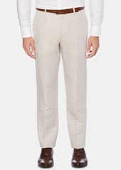Perry Ellis Men's Portfolio Modern-Fit Linen/Cotton Solid Dress Pants - Bright White